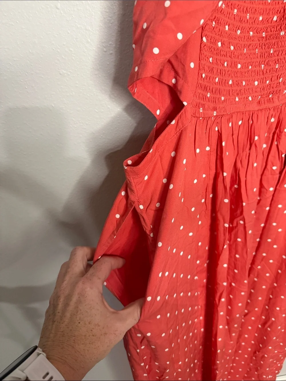 NWT Abercrombie maxi dress Coral Large